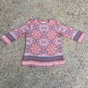 Violet + Claire Boho Peasant Blouse Size S